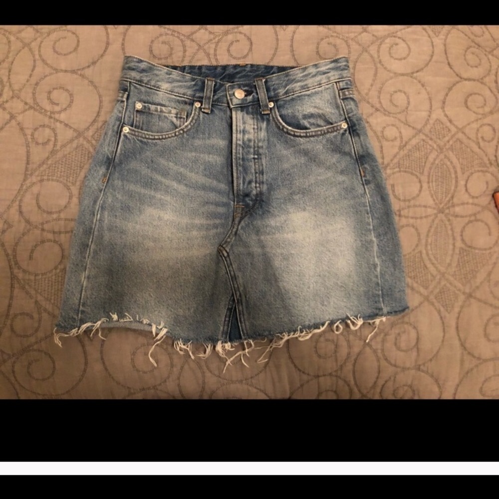 H & M Denim Cutoff Skirt
